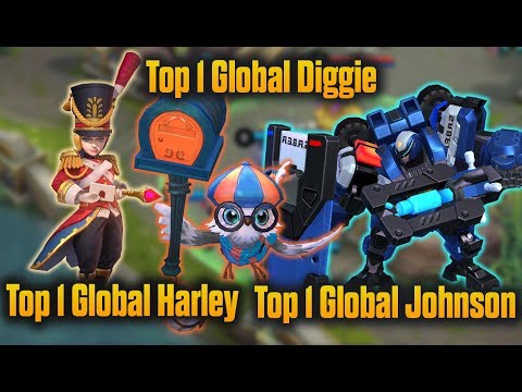 WOW !!! Top 1 Global Harley, Diggie dan Johnson Main Bareng di Ranked Match