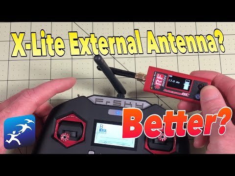 FrSky Taranis X-Lite External Antenna Bench Test vs the Taranis X9D SE