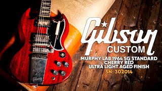Video thumbnail for Peach Picks! | Gibson Custom Murphy Lab 1964 SG Standard Reissue w/ Maestro Cherry Red | SN: 302014 by Peach Guitars