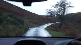 Approaching Black Mountains Pass Above Hay on Wye, Powys, Wales Nov 2014