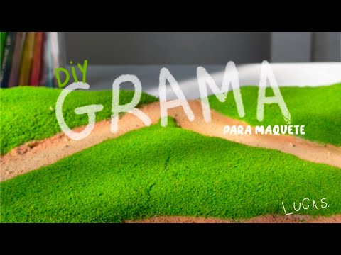 TUTORIAL DE GRAMA PARA MAQUETE + DICA