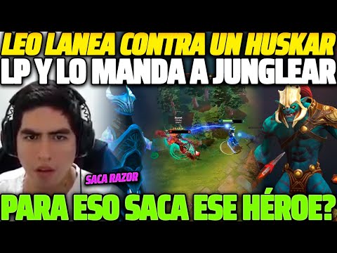 😲 PARA ESO 😲 LEOSTYLE LANEA CONTRA UN HUSKAR LAST PICK EN MID Y LO MANDA A JUNGLEAR 😱