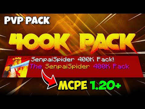 OMG! Minecraft PE 1.20+ SenpaiSpider 400k Pack Reveal 🕷️🎉