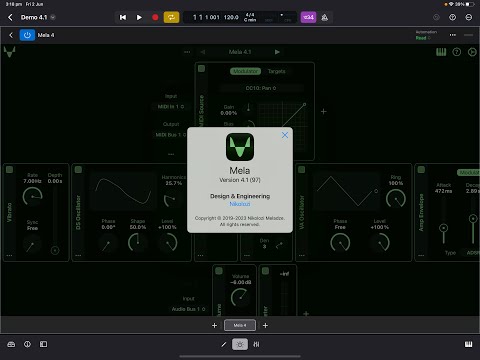 Mela 4.1 Update — DS Oscillator, 3 new Pitch Processor modules, MIDI CC modulation, Theme Designer