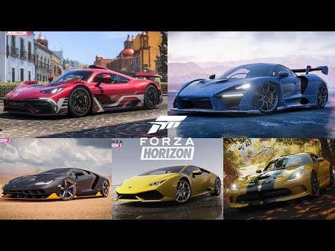 All Forza Horizon Cover Cars in the Xbox Games + Mercedes-AMG Project ONE Forza Edition