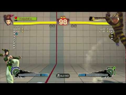 SSF4:AE 2012 -- Xbox Live -- Strafefire (Juri) vs. Devilx0x (Cody)