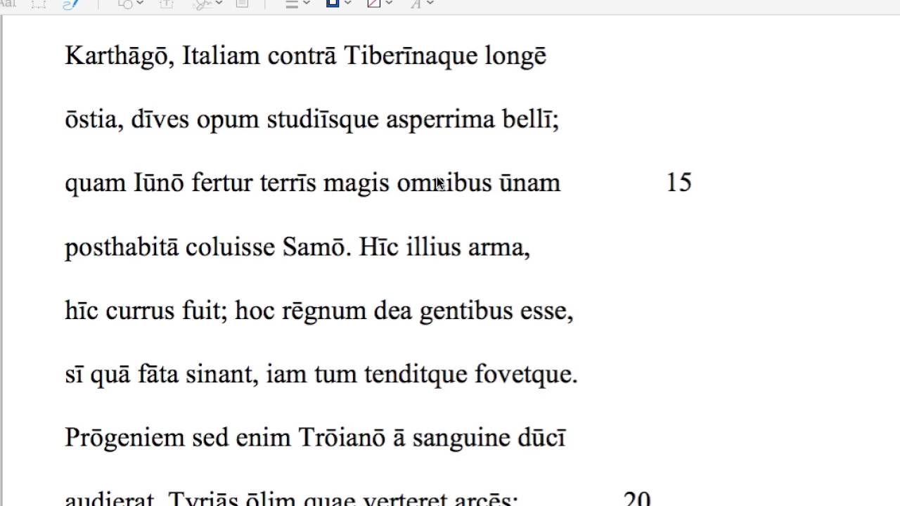 Aeneid 1.15-17 translation