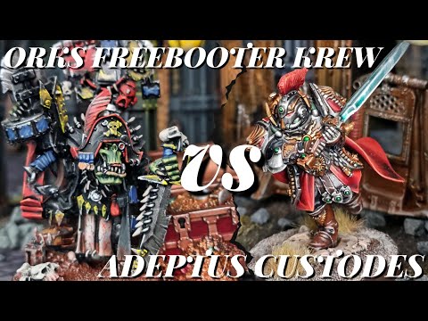 NEW ORKS DETACHMENT VS CUSTODES. Warhammer 40k Batrep.