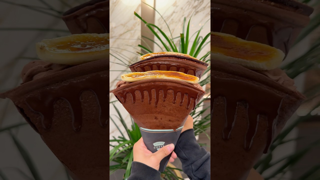GODIVAの濃厚チョコバナナクレープ