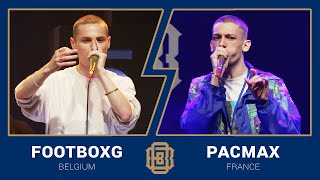 beat was so cool. PAC-Max has some really cool and unique drops I love the 🚂（00:06:15 - 00:07:19） - Beatbox World Championship 🇧🇪 FootboxG vs PACmax 🇫🇷 Men's Final 2023