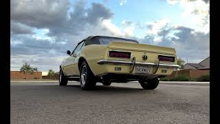 1967 Camaro RS Convertible Start Up