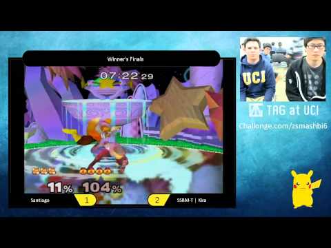 ZSB6 Winners Finals - Santiago (Fox, Sheik) vs SSBM-T | Kira (Sheik) - SSBM