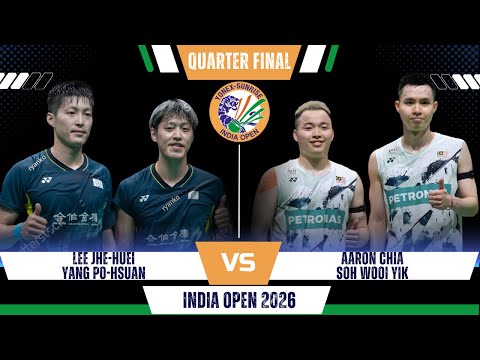 Lee/Yang (TPE) vs Aaron CHIA/SOH Wooi Yik (MAS) | India Open Badminton 2026