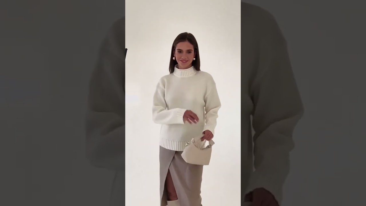 Oversize Knit Sweater Cream