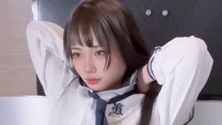 【ノーブラ生着替え】久しぶりにセーラー服着てみたら、、、💕 【初体験】【大学生】