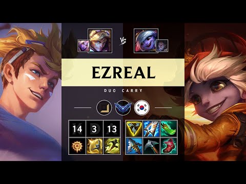 Ezreal ADC vs Tristana - KR Diamond Patch 25.05