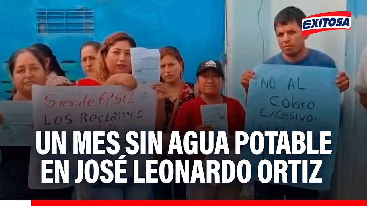 🔴🔵 Chiclayo: Vecinos de José Leonardo Ortiz denuncian que no tienen agua desde hace 1 mes