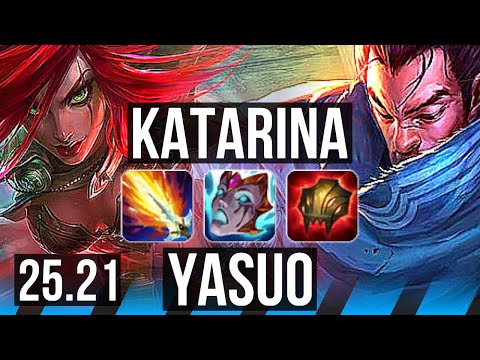 KATARINA vs YASUO (MID) | Legendary, 71% winrate | EUW Diamond | 25.21
