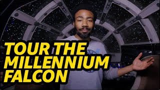 'Solo: A Star Wars Story' Millennium Falcon Tour with Donald Glover