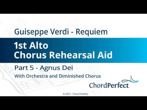 Verdi's Requiem Part 5 - Agnus Dei - 1st Alto Chorus Rehearsal Aid