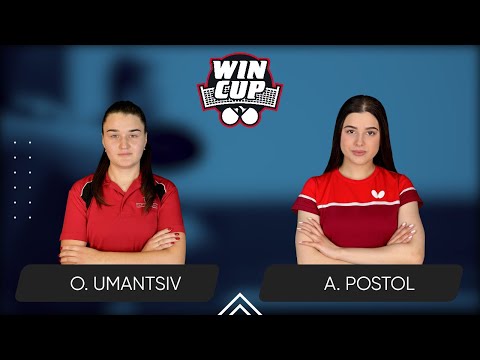 18:15 Olha Umantsiv - Anastasiia Postol 10.01.2025 WINCUP Women Master. TABLE 2