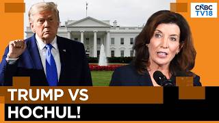 US President Trump Slams New York Gov Kathy Hochul, Calls State A 'Sanctuary For Criminals' | N18G