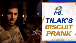 Tilak's biscuit prank | Mumbai Indians