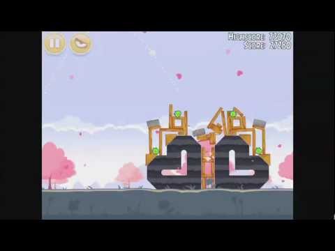 Angry Birds Seasons - Hogs and Kisses Level 18 Walkthrough 3 Stars