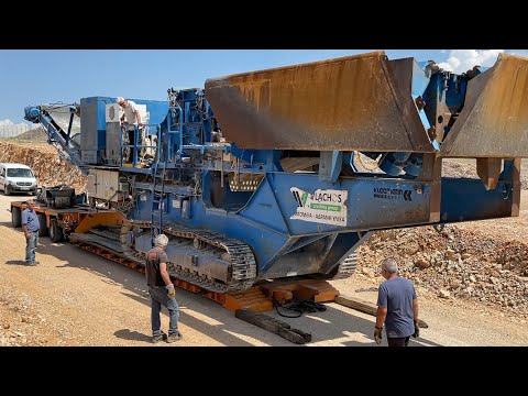Loading And Transporting The Kleemann Jaw Crusher - Fasoulas Heavy Transports
