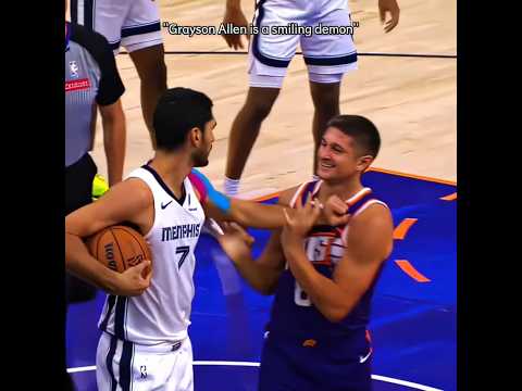 Grayson Allen is a smiling demon😰 #nba #basketball