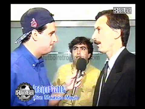 Mauricio Macri Presidente de Boca Jrs en VideoMatch 1998  FUTBOL RETRO