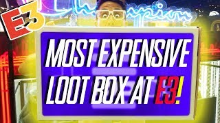 WE SPENT $165 ON A REAL LIFE E3 GIANT LOOT BOX AT E3!! Day #1 at E3 2018 VLOG!