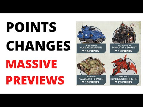 HUGE Points Change Preview - Tanks + Necrons, Buffs and Nerfs!