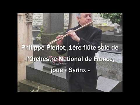 Debussy : Syrinx par Philippe Pierlot sur la tombe du compositeur