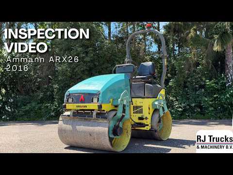 Ammann ARX26 - Water spray | Double Vibration | Double Drum Drive video miniatura