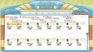 Just Like Heaven - The Cure - Guitaraoke, Chords &amp; Lyrics, Guitar Lesson - playwhatyoufeel.com