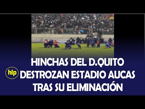 D. QUITO 1 MINEROS 1 D. QUITO ELIMINATED FROM PROMOTION AND THE FANS DESTROYED THE AUCAS STADIUM