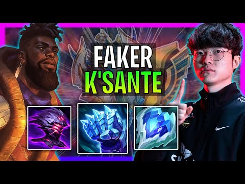 T1 Faker Plays K'Sante Top vs Aatrox! | Season 2024