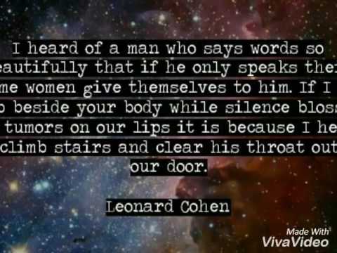 My memories of Leonard Cohen