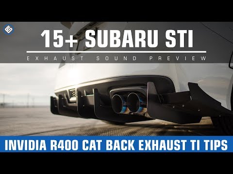 Invidia R400 Titanium Tip Catback Exhaust - 2015+ STI Exhaust Video