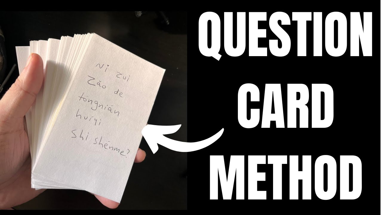 Learn Any Language By Yourself with the Question Card Method