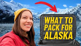 What to PACK for an ALASKA Cruise 🧳 😲 Minimalist Summer Packing List (1 SUITCASE for 3 People!) 🛳️⚓