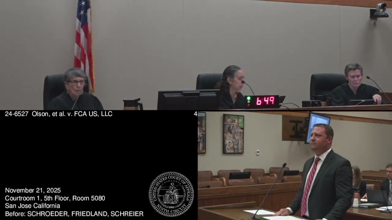 Olson, et al. v. FCA US, LLC Vehicle Warranty