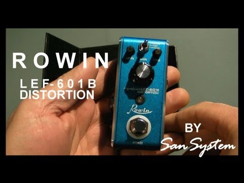 Rowin : Distortion mini pedal, w/ 3 distortion modes - a Suhr Riot clone, 2020s (Model# LEF-601B) image 6