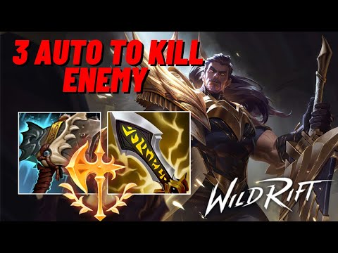 WILD RIFT: TRYNDAMERE BUT IM FULL ATTACK DAMAGE MOST SATISFYING DAMAGE