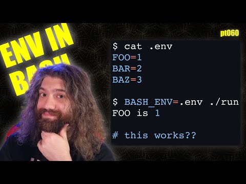 Reading .env files *automatically* in Bash using BASH_ENV - You Suck at Programming #060