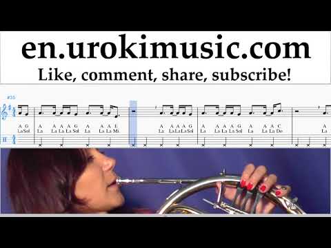 French Horn lessons Nicky Jam ft. Will Smith - Live It Up Sheet Music Tutorial um-ih352