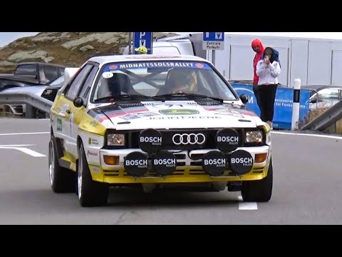 Audi Quattro A2,  De Tomaso P72 and Bugatti Divo at Swiss Hillclimb