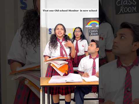 That one old school monitor in new school😱😂 #schoollife #schooldays #youtubeshorts #shorts