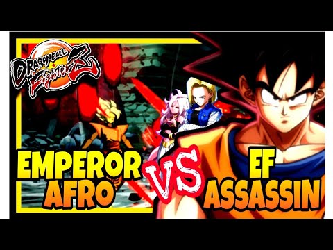DBFZ Emperor Afro ( 18 21 Base Goku ) vs EF Assassin ( Blueku Zamasu Broly ) DRAGON BALL FIGHTERZ S3